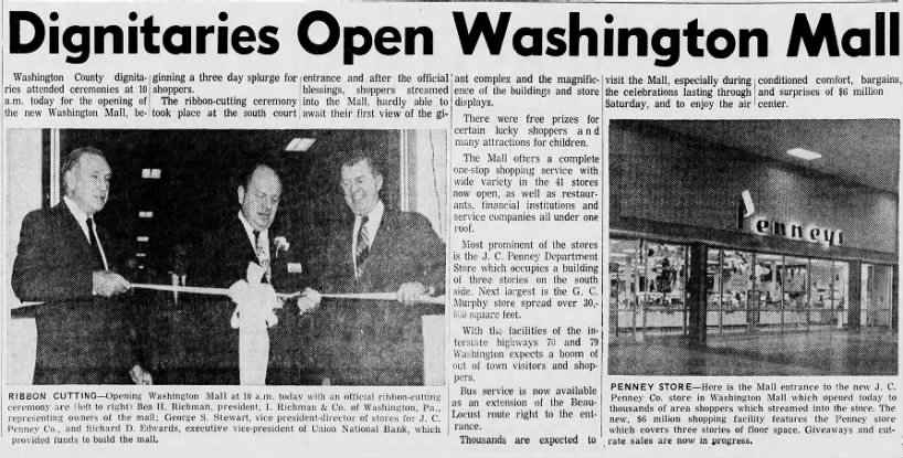 Washington Mall opening; 1968