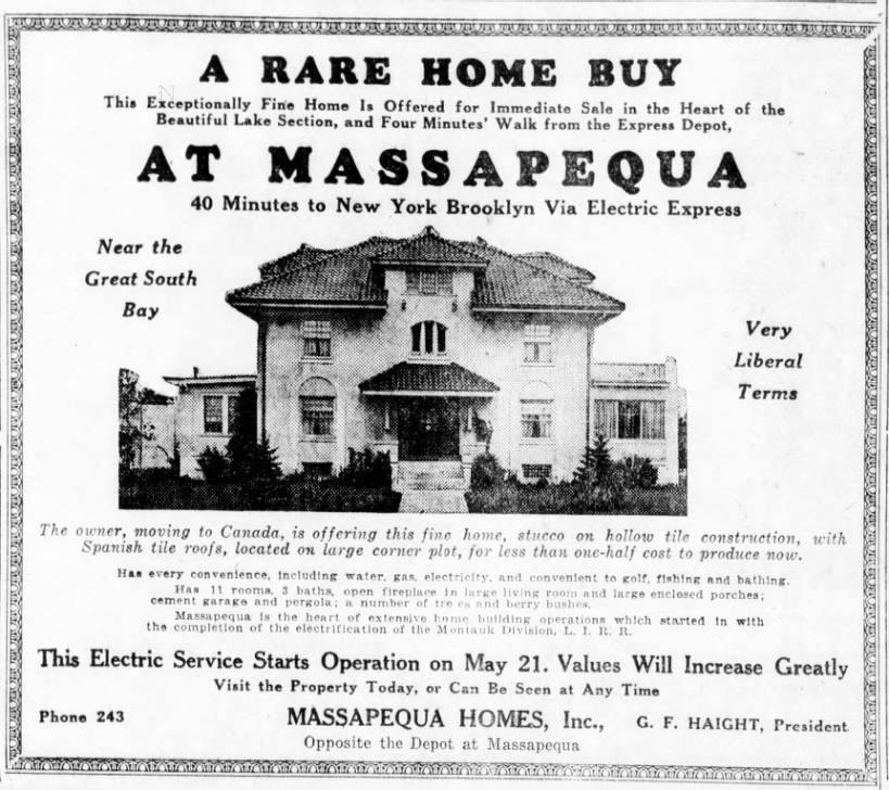 ****57 Lincoln Ave Massapequa corner lot being sold 5/17/25 by George F. Haight.