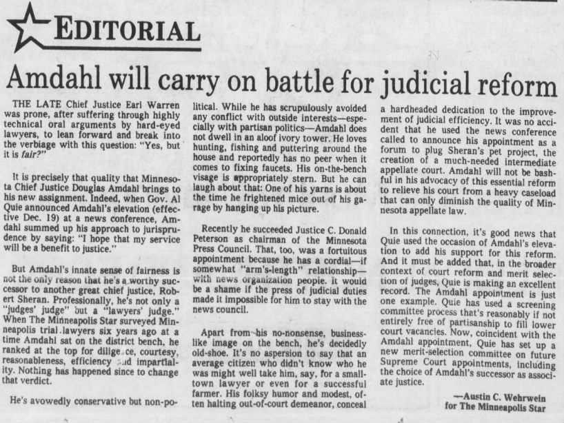 Amdahl judicial reform 1981