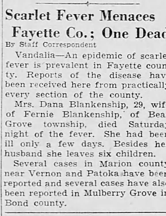 The Decatur Daily Review (Decatur, Illinois)  03 Oct 1933, Tue • Page 16  Dana Blankenship