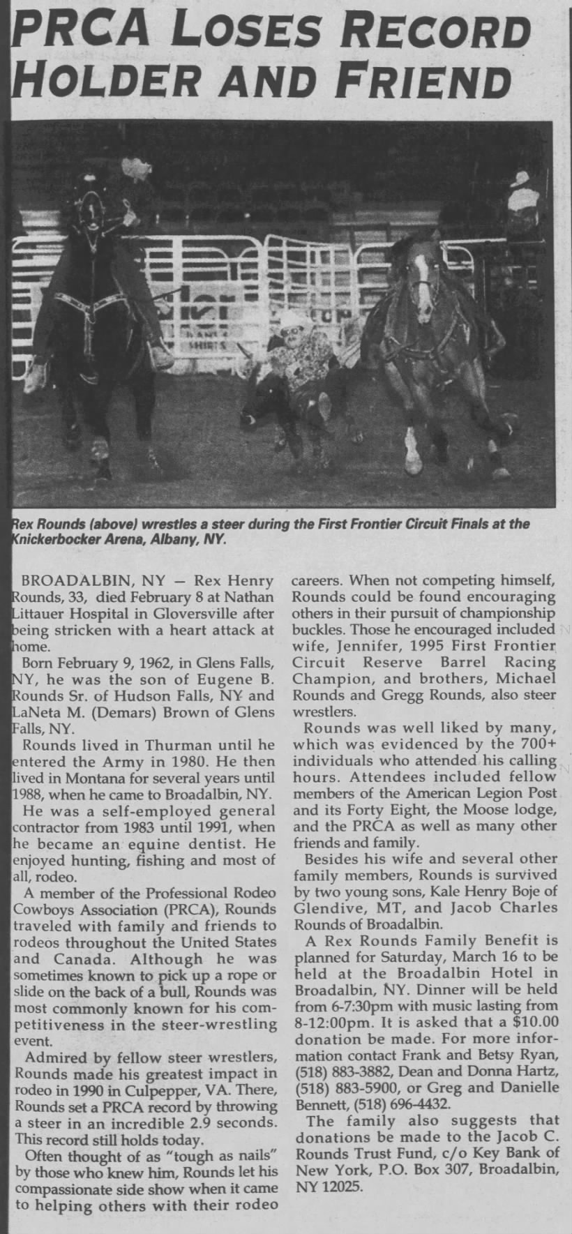 Rex Henry Rounds, Hoof Print, Glens Falls, NY, 1 Mar 1996, Fri.
