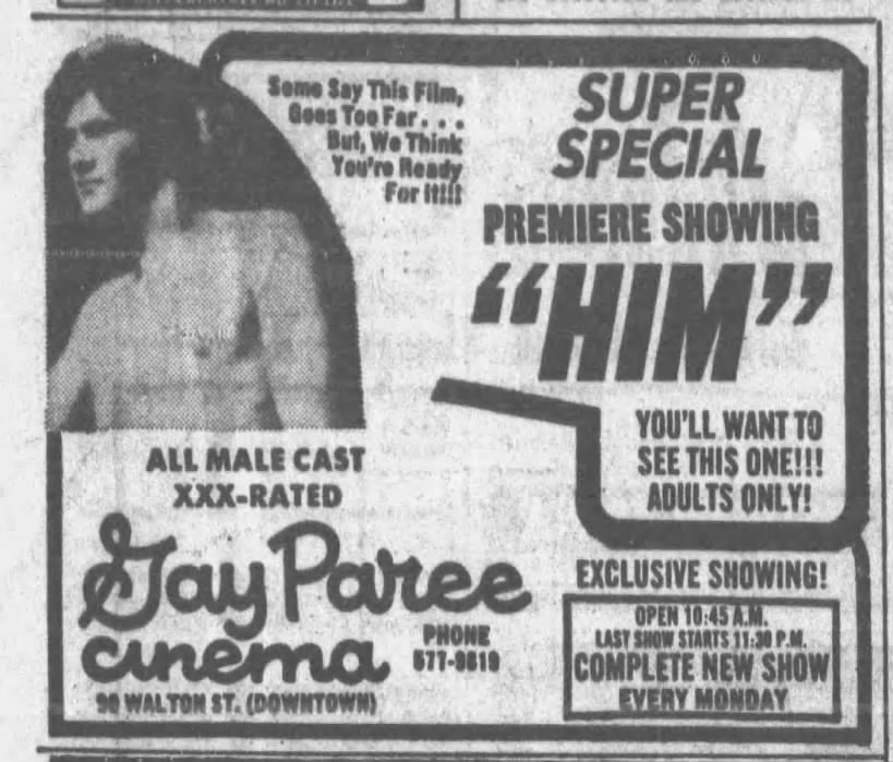 Him (1975) Gay Paree Cinema, Atlanta