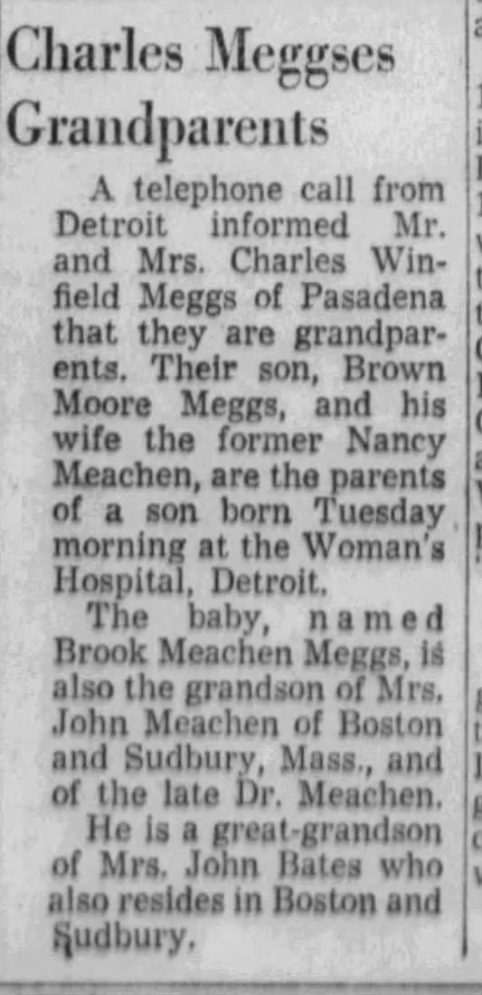 Charles Meggses Grandparents.