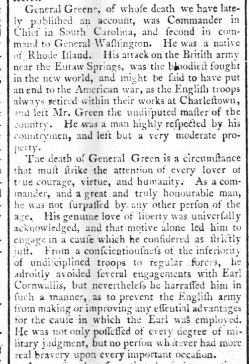 The Times of London, UK; 8/30/1786
