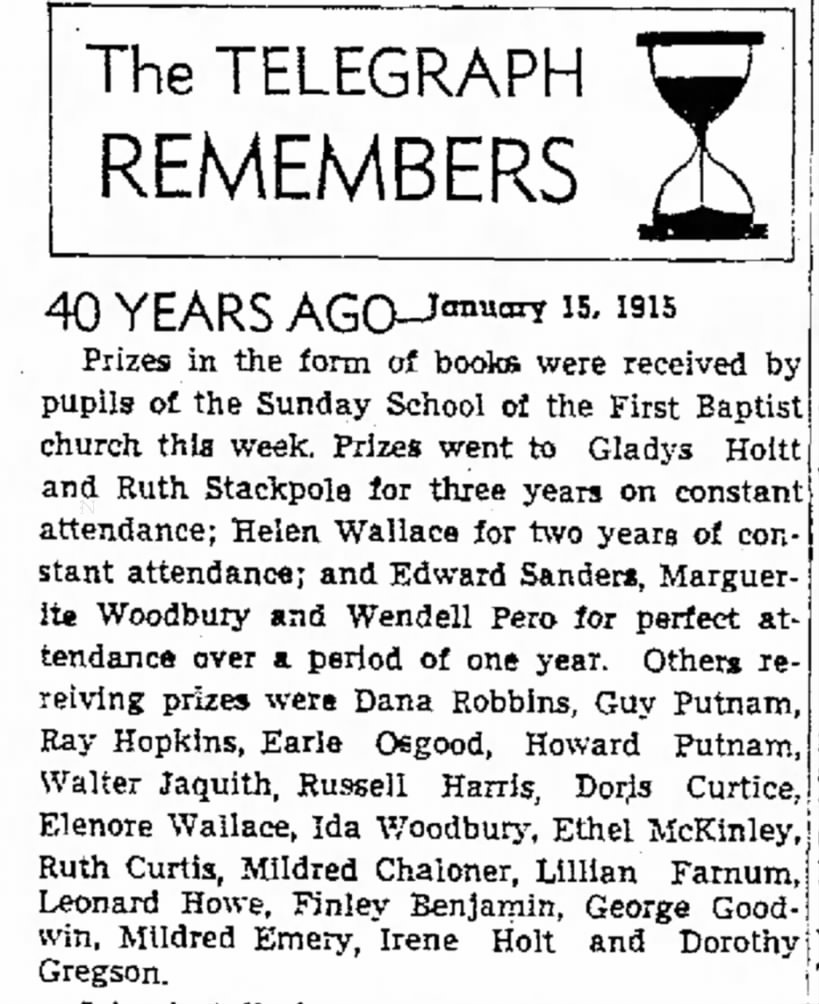 Nashua Telegraph 15 Jan 1955