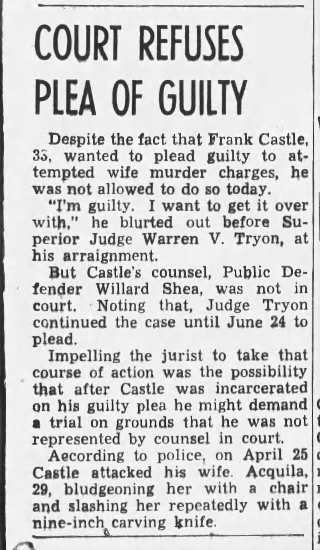 Frank Castle, 21 Jun 1940, Fri, pg 29, Oakland Tribune (Oakland, CA)