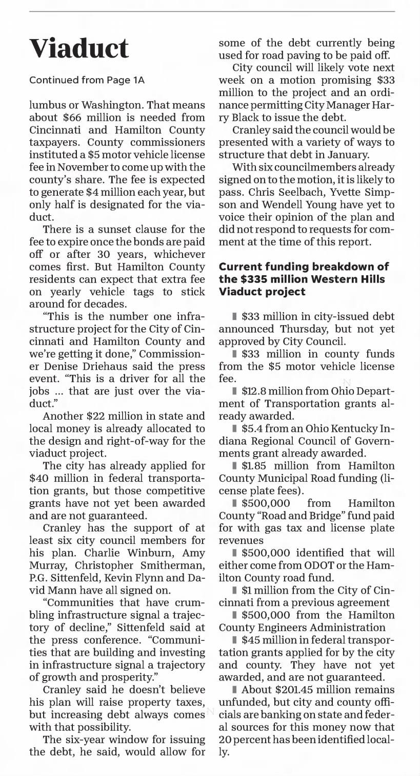2017_12_15_Cinti_Enquirer_Page_A11_Cincinnati_may_take_on_33M_in_debt_for_viaduct