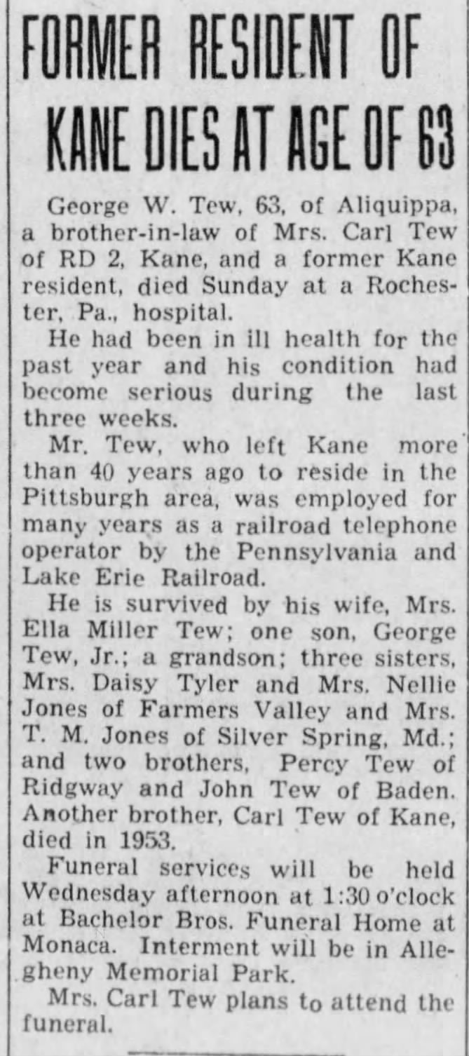 USA-PA-McKean-Kane-KaneRepublican-Obituary-1963-10-14-Page01-TEW-GeorgeW-X-X