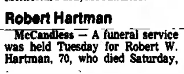 Robert Hartman Obituary 1988 clip 1