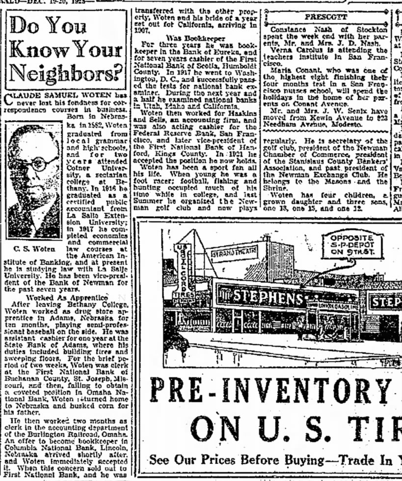 Modesto Bee and News-Herald (Modesto, CA) 19 Dec 1928 P18