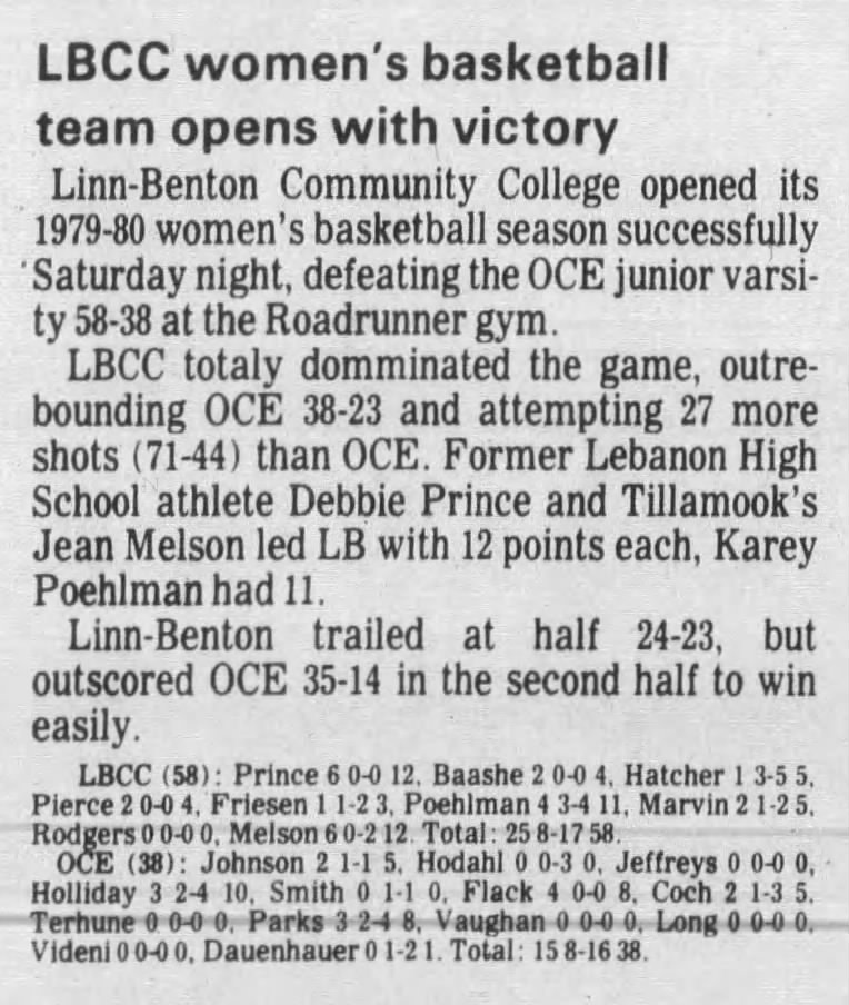 1979 12-03 Linda at LBCC Albany Dem Herald page 18