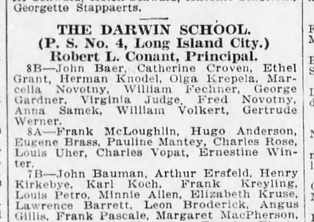 Wm Louis 8th grade grad. 6/11/1915