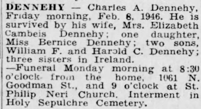Charles Dennehy obituary