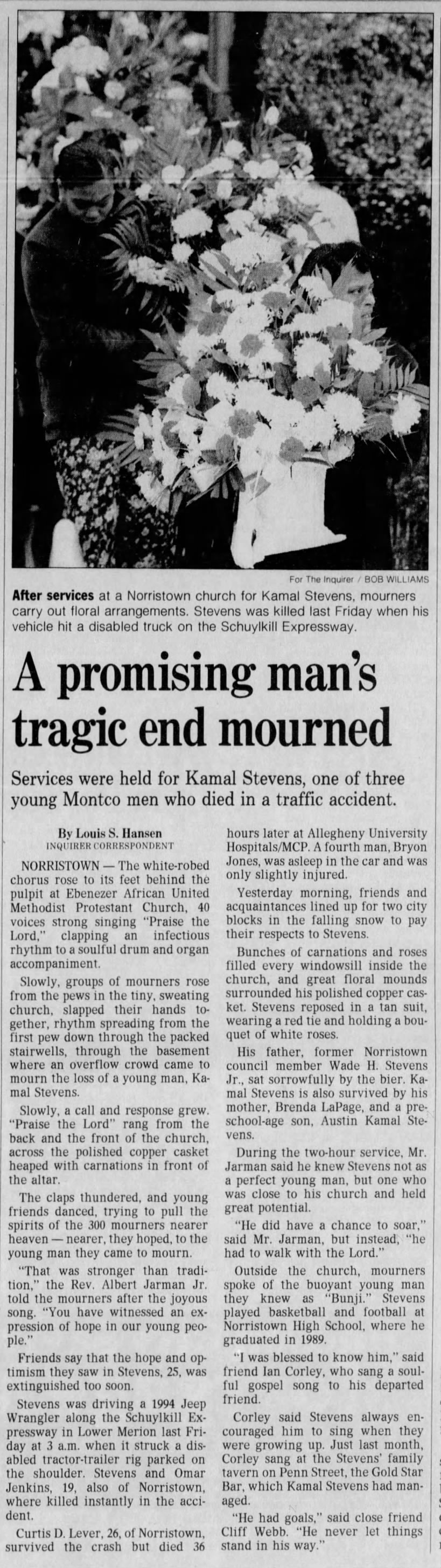 Kamal Stevens mourned