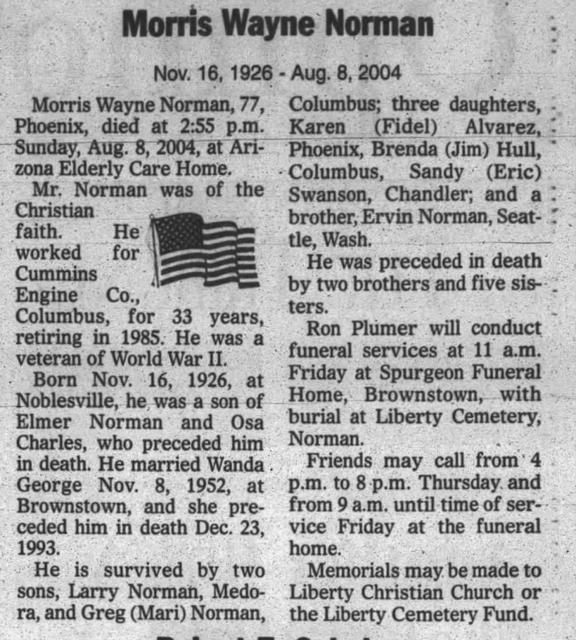 Morris Norman. Obituary.