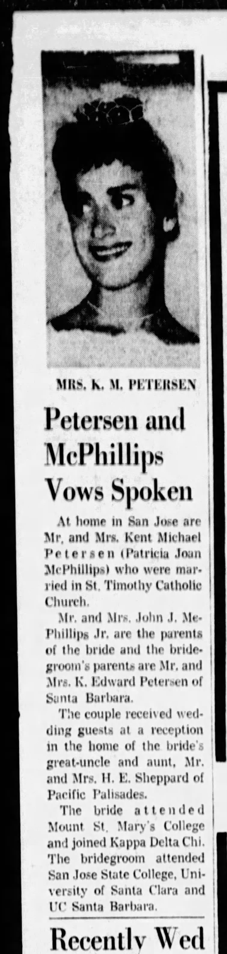 Peterson - McPhillips Vows