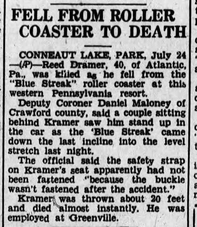 1949_Roller Coaster death_Blue Streak