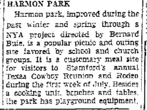 Harmon park = Stamford