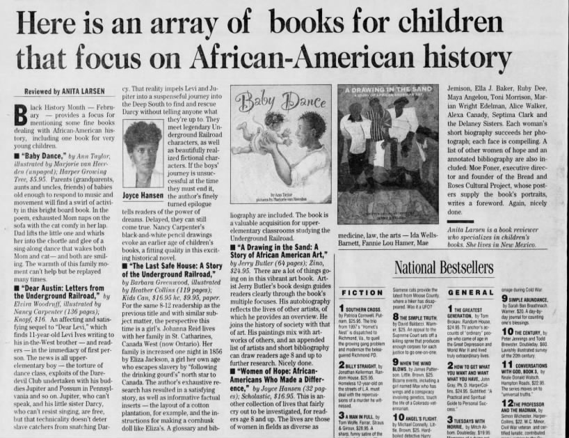 Here is an array of books for children that focus on African-American history