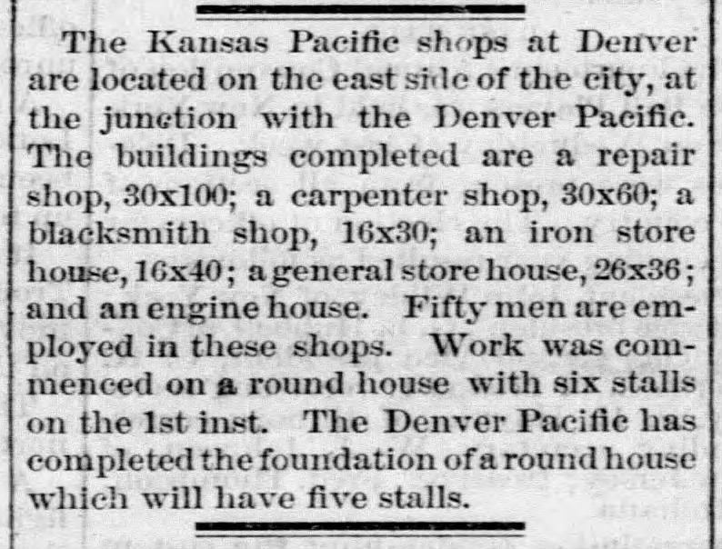 The Kansas Pacific Shops