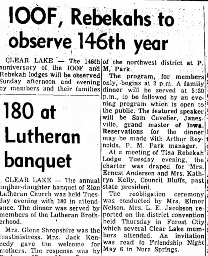 Mason City Globe-Gazette. 28 Apr 1965