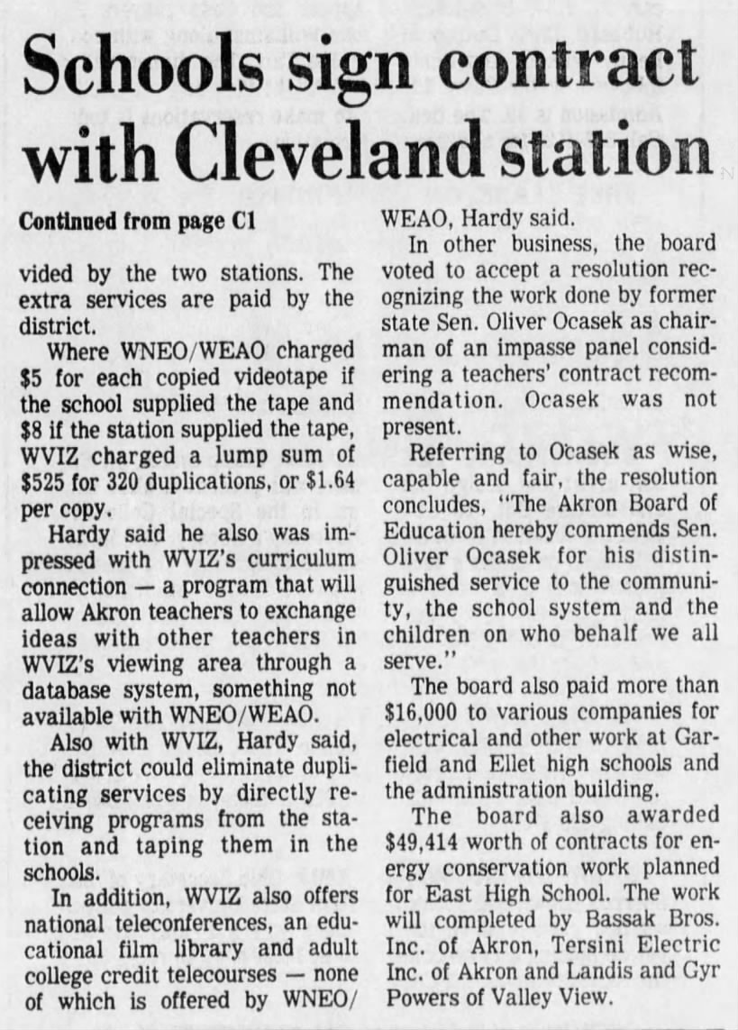 Akron schools switch stations, p2