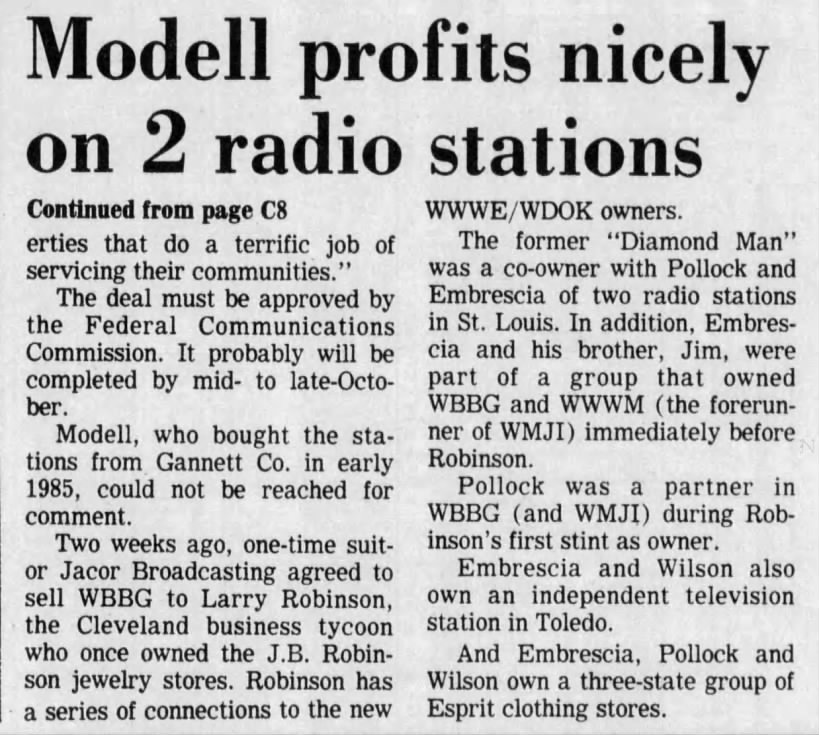 Modell reaps tidy profit on radio stations, p2