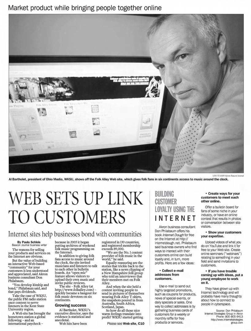 Web sets up link to customers