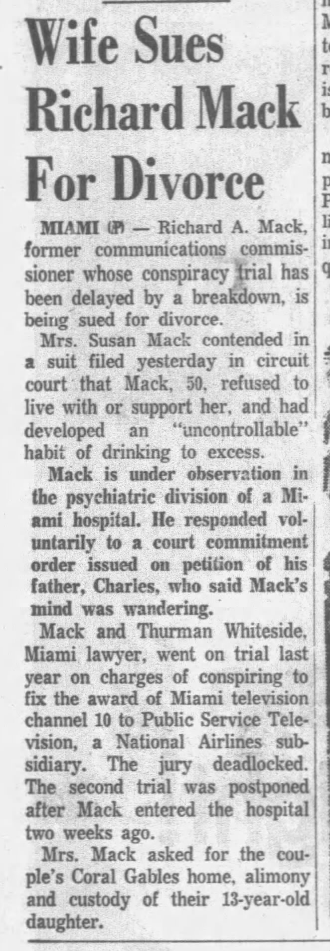 Wife Sues Richard Mack For Divorce