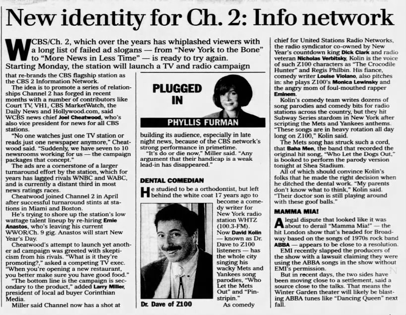 New identity for Ch. 2: Info network