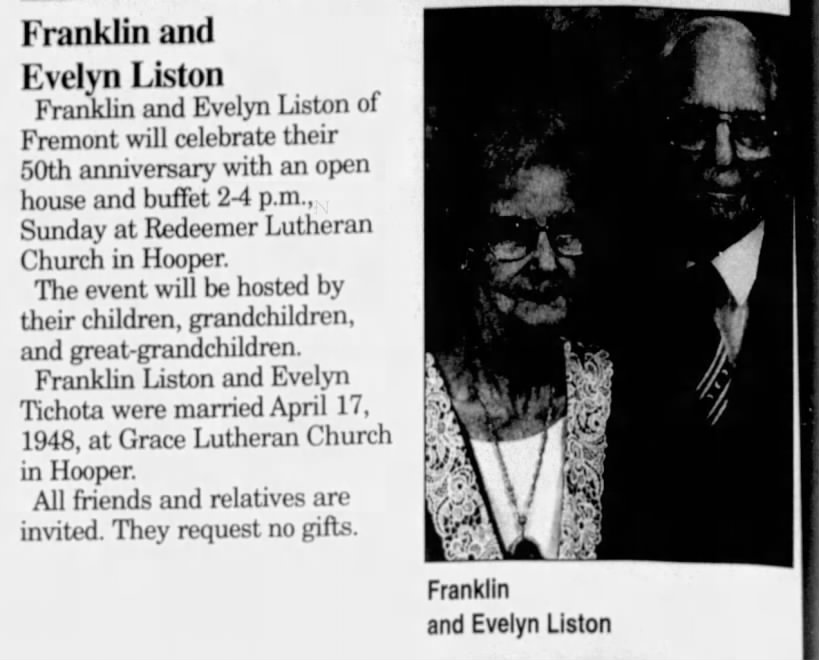 Fremont Tribune 13 Apr 1998
  50th Ann