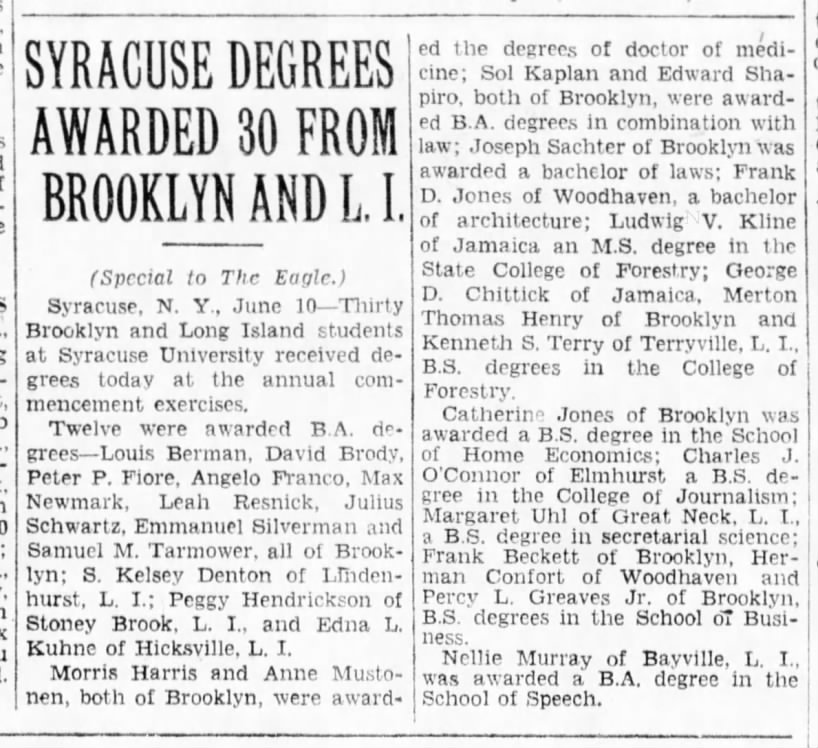 The Brooklyn Daily Eagle - 10 June 1929 p6
