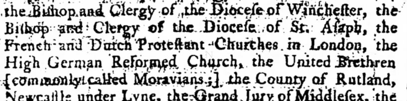 German churches in London 1760