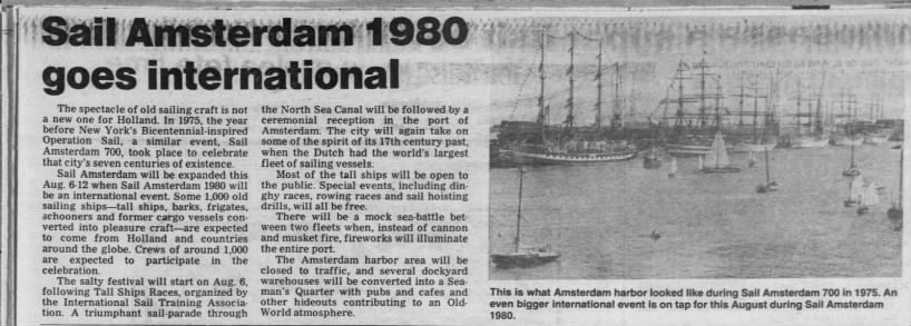 sail amsterdam 1980