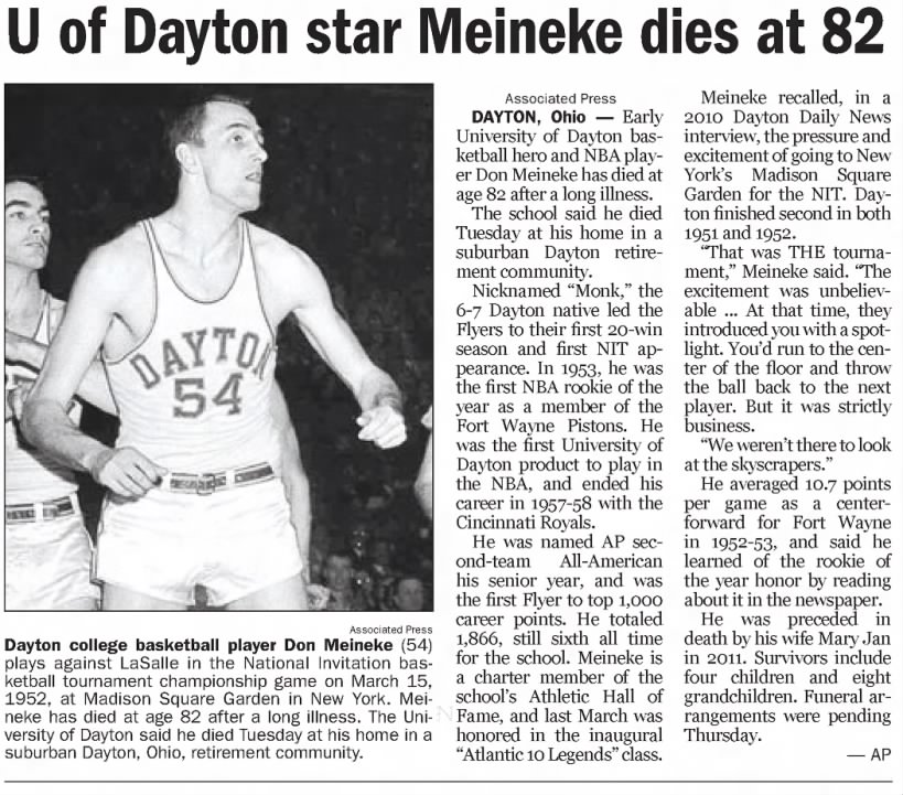 Obituary for Don Meineke