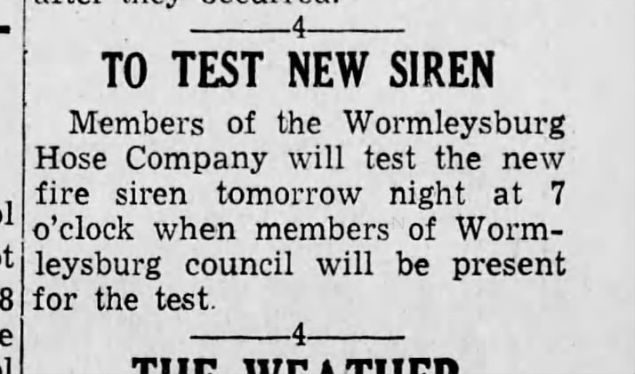 Worm 37-5-6 test new siren