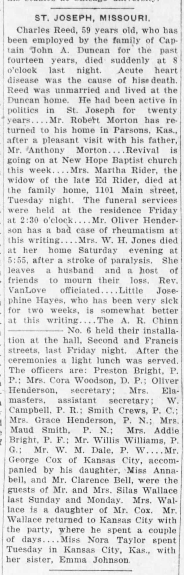 St. Joseph, Missouri news on March 31, 1917 on page 2