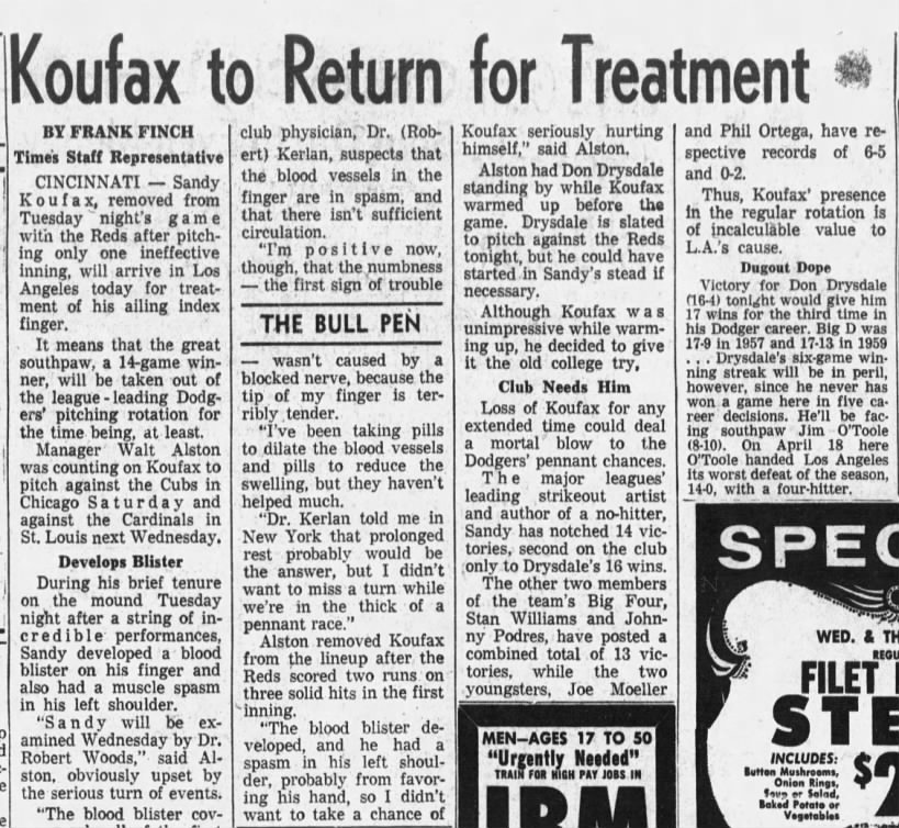 Koufax treatment