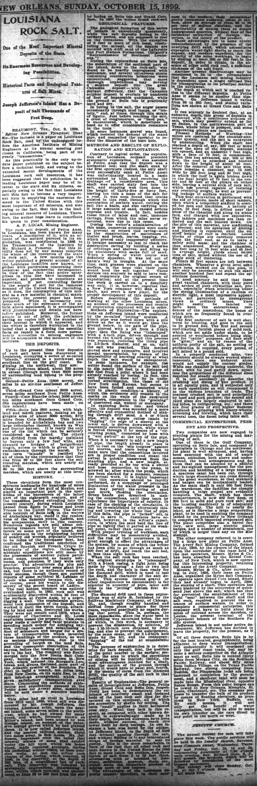 The Times-Picayune (New Orleans) Oct. 15, 1899