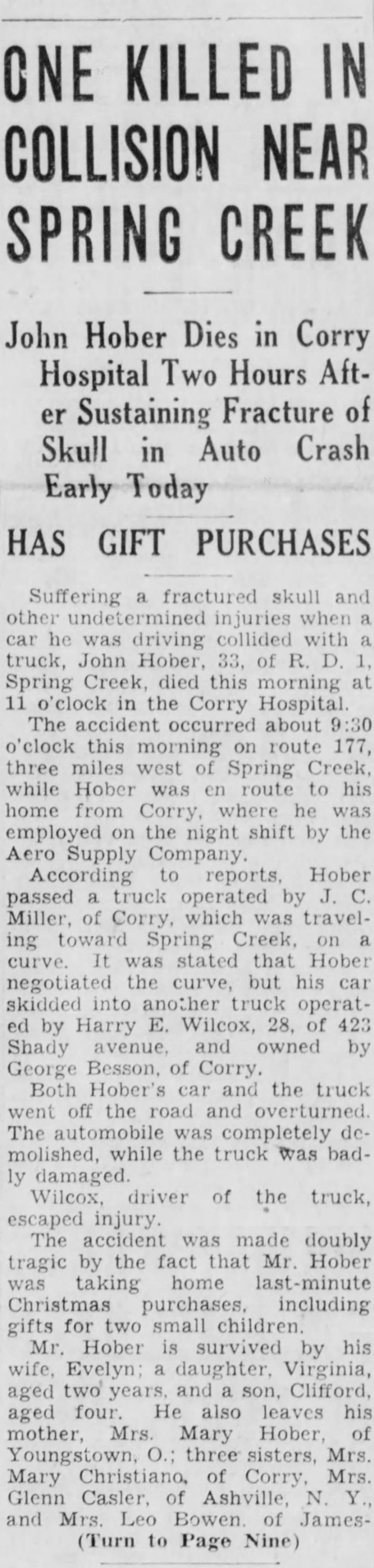 Warren Times Mirror(Warren, PA)
 23 Dec 1939