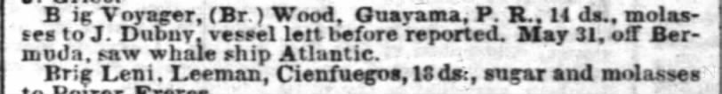 Guayama trade June 1852