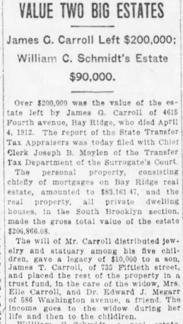 Brooklyn Daily Eagle, 31 Aug 1912, p. 5