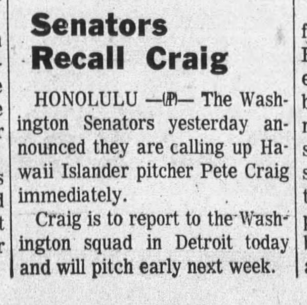 Senators Recall Craig