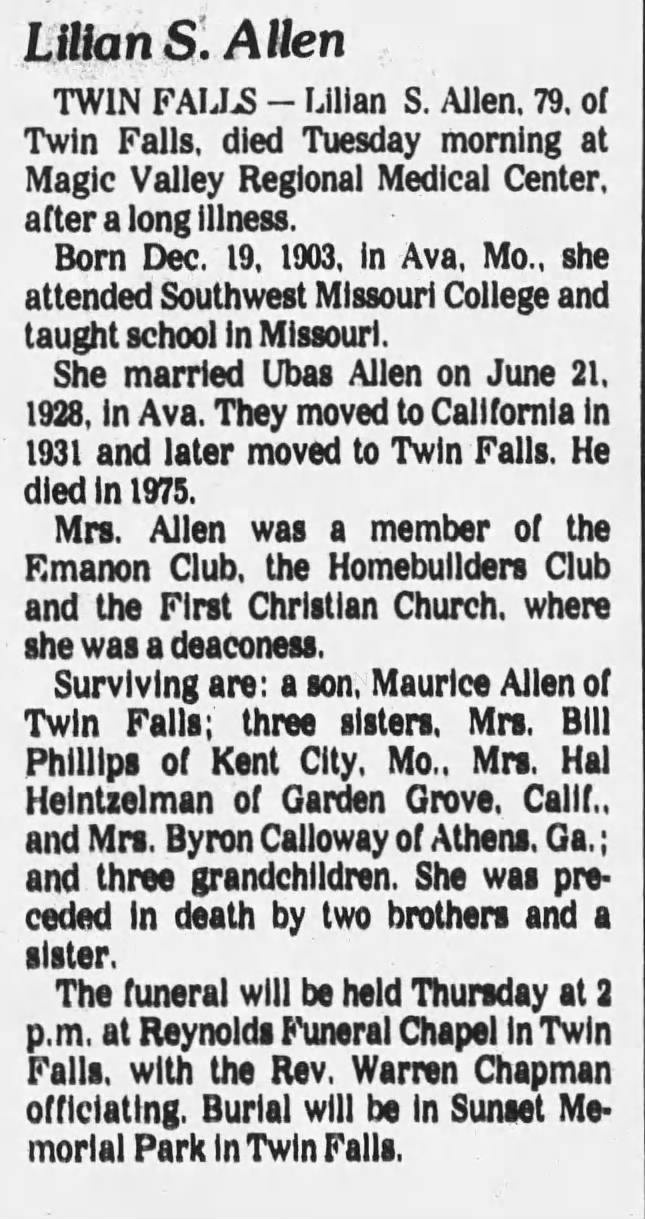 Obituary for  TWIN (Aged 79)