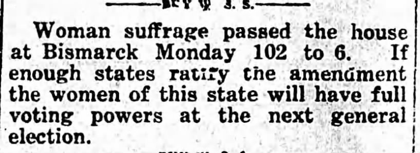 (untitled) The Weekly Times-Record (Valley City, North Dakota) 4 December 1919, p 2