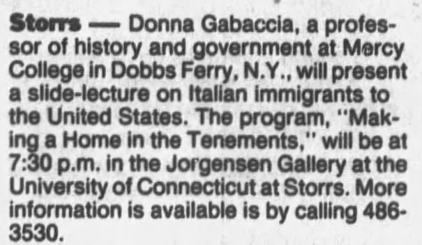 Storrs. (3 March 1991) Hartford, Connecticut: The Hartford Courant. p H8