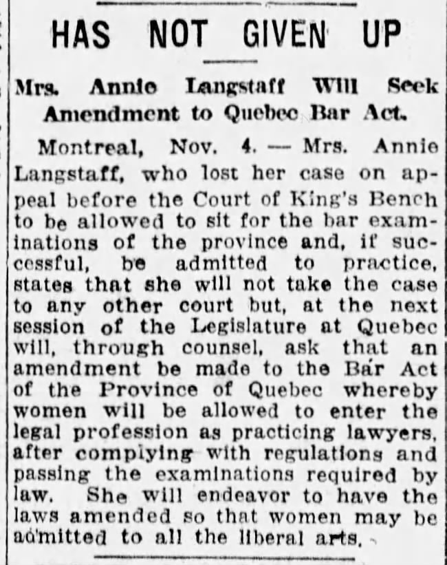 Has Not Given Up. The Province. (Vancouver, British Columbia, Canada) 4 November 1915, p 9