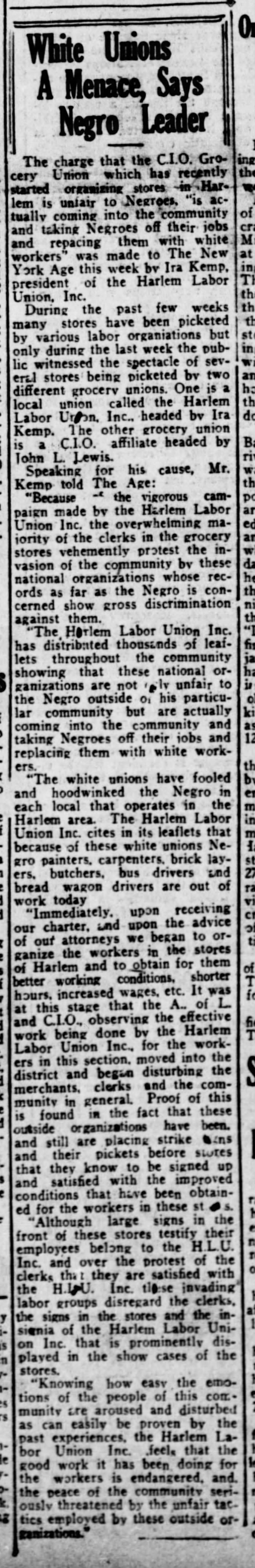 Harlem Labor Union_Kemp