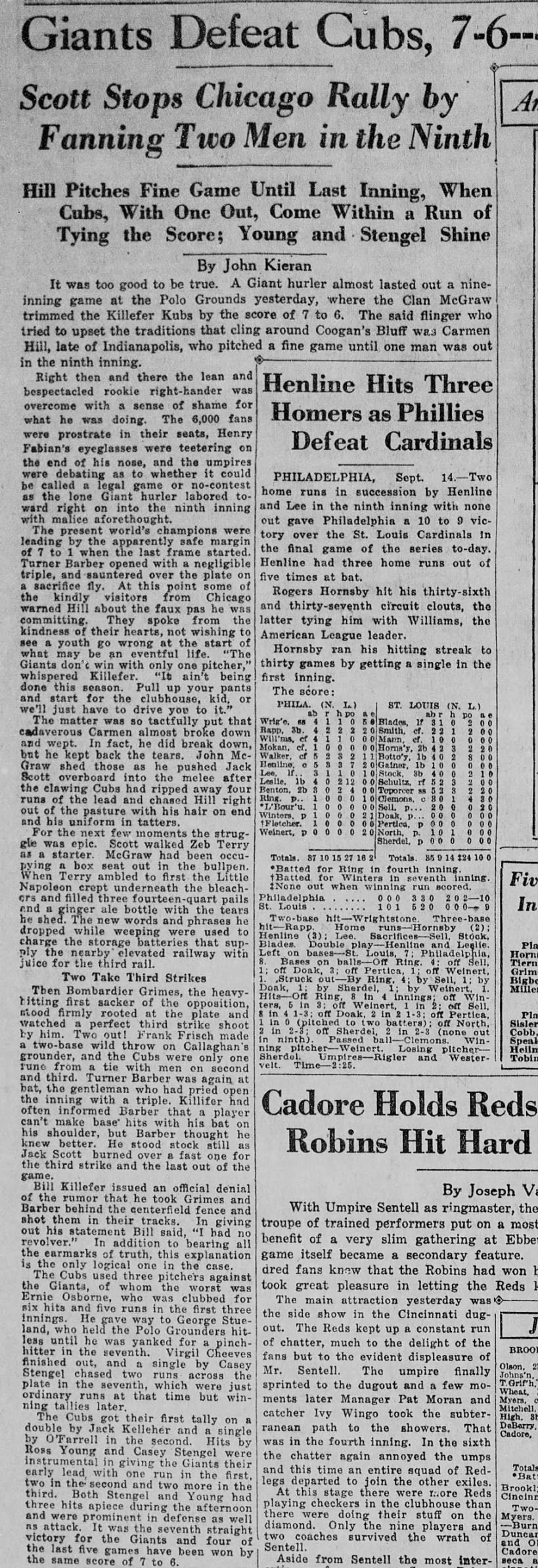 New York Tribune September 16 1922