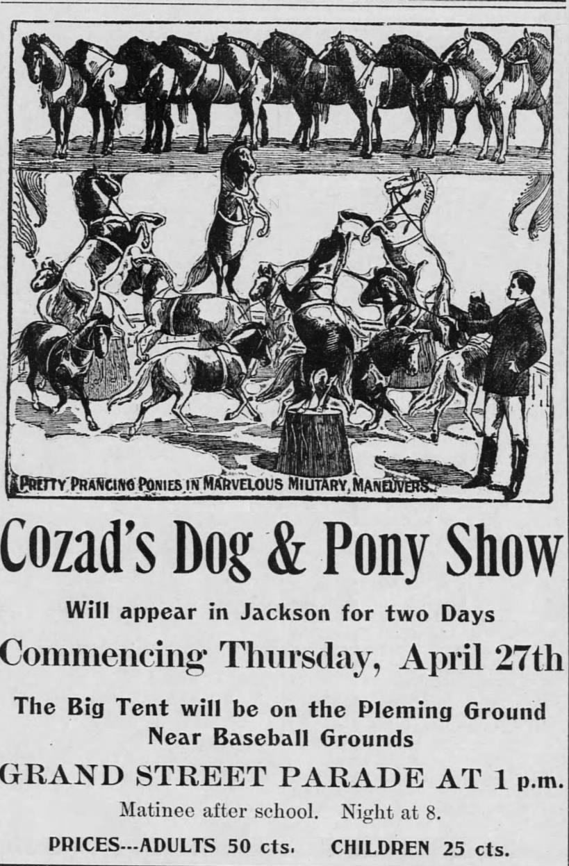 Cozad's Dog & Pony Show, Jackson, CA